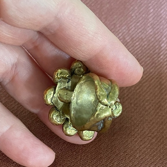 Broze ring win beautiful black stone - Picture 3 of 7